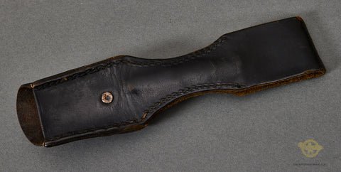 German WWII Dress Bayonet Patent Leather Frog — image 2