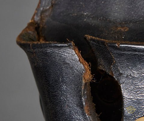 German WWII Dress Bayonet Patent Leather Frog — image 3