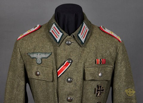 WWII German Late War Combat Tunic for Army Artillery Captain — image 2