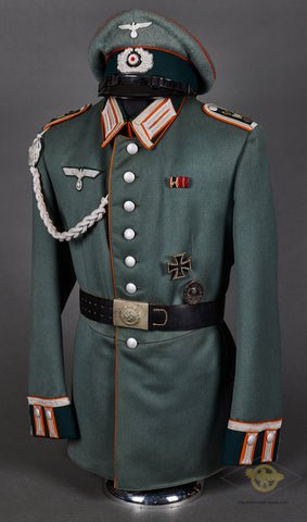 WWII German Army Recruiter NCO Waffenrock and Visor Cap Grouping — image 13