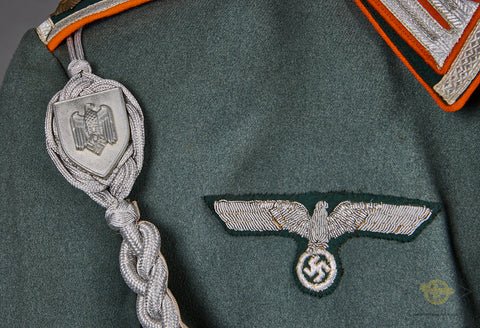 WWII German Army Recruiter NCO Waffenrock and Visor Cap Grouping — image 5