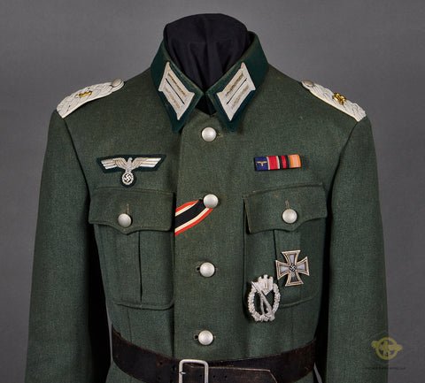 WWII German Army Model 1936 Infantry Major Service Uniform, Named — image 2