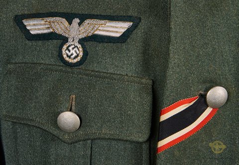 WWII German Army Model 1936 Infantry Major Service Uniform, Named — image 3