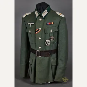 WWII German Army Model 1936 Infantry Major Service Uniform, Named