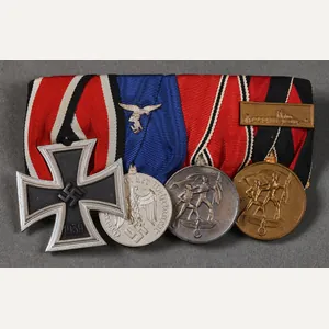 German WWII 4 Medal Bar