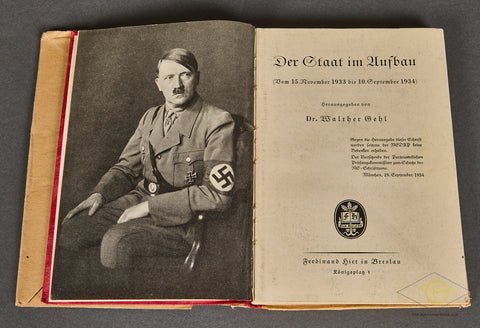 Original Early German Book: Der Staat im Aufbau. Vom 15. November 1933 bis 10. September 1934 by Dr. Walther Gehl — image 4