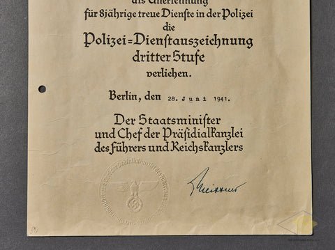 Police 8 Year Long Service Document — image 3