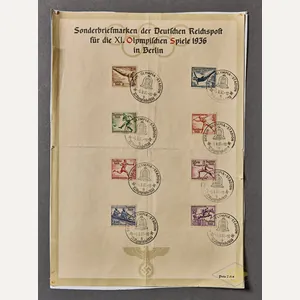 Original Stamp Collection from the 1936 Berlin Olympics