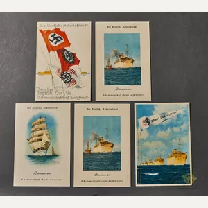 Interesting KDF Sea Voyage Daily Schedule Card Set