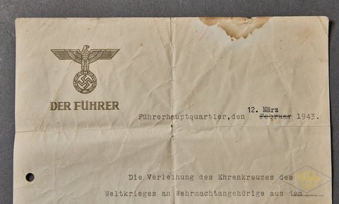 Der Führer Führerhauptquartier Document — image 2