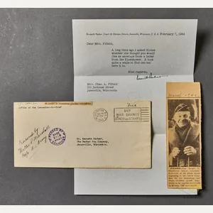 Interesting Envelope from the Office of Eisenhower with Letter