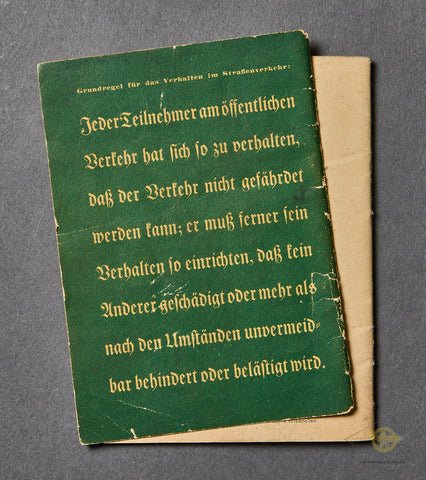 Third Reich 'Kraftfahrer im Verkehr' Booklet — image 9