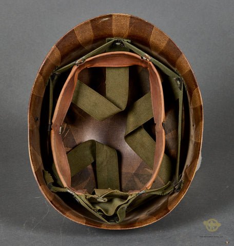 WWII US M-1 Helmet with Korean War Liner — image 12