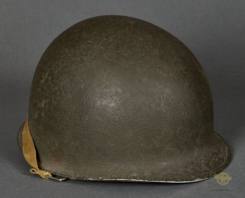 WWII US M-1 Helmet with Korean War Liner — image 2