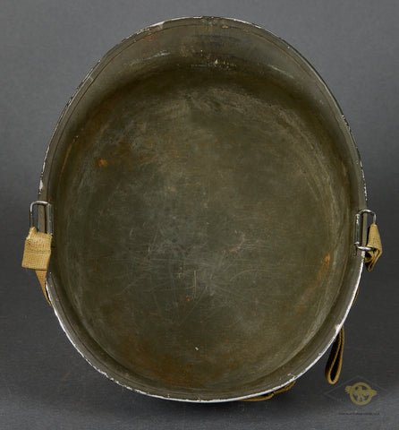 WWII US M-1 Helmet with Korean War Liner — image 4