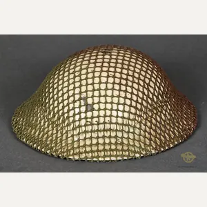 WWII British Helmet, Camouflage with Net