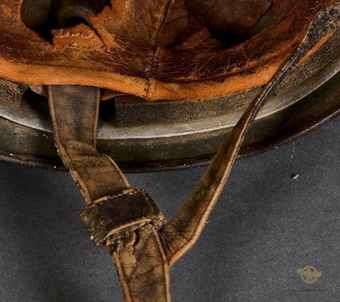 Fantastic Woodchip Camouflage Model 1938 Paratrooper Helmet — image 12