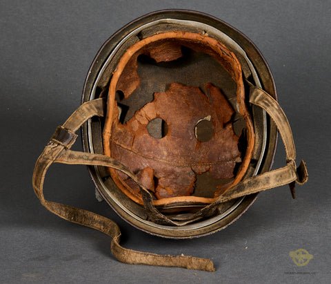 Fantastic Woodchip Camouflage Model 1938 Paratrooper Helmet — image 14
