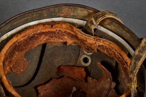 Fantastic Woodchip Camouflage Model 1938 Paratrooper Helmet — image 15