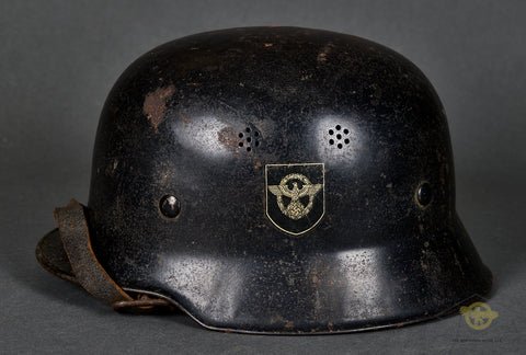 Third Reich Model 1934 Fire Police Helmet — image 3