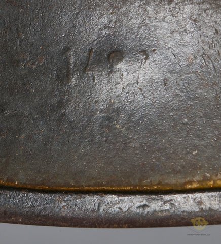 WWII German Army DAK Model 1940 Camouflage Helmet — image 10