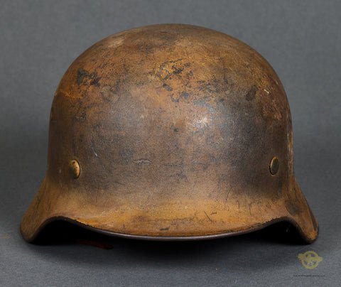 WWII German Army DAK Model 1940 Camouflage Helmet — image 2
