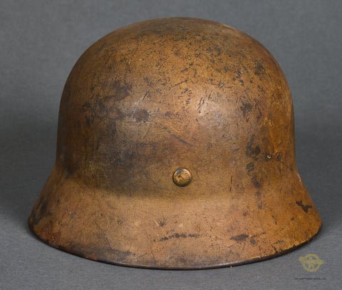 WWII German Army DAK Model 1940 Camouflage Helmet — image 5