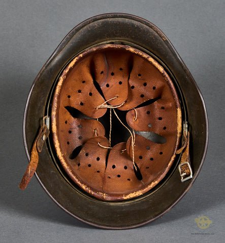 WWII German Army DAK Model 1940 Camouflage Helmet — image 8