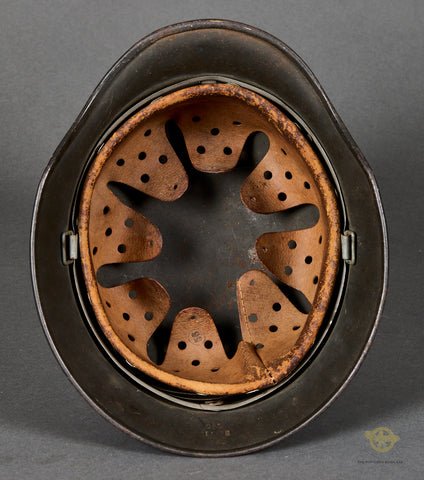 WWII German Police Model 1940 Double Decal Helmet, Veteran Family Acquired — image 8