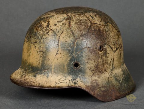 WWII German Model 1935 Camouflage Helmet