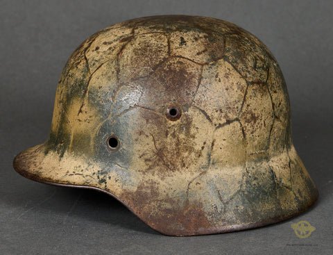 WWII German Model 1935 Camouflage Helmet — image 3
