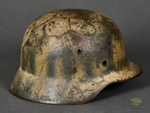 WWII German Model 1935 Camouflage Helmet — image 6