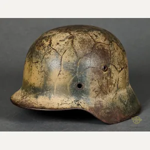 WWII German Model 1935 Camouflage Helmet