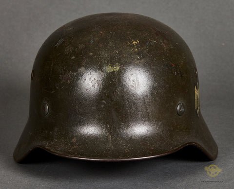 WWII German Army Model 1940 Single Decal Helmet- — image 2
