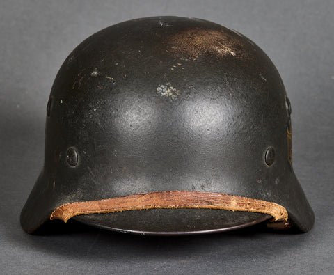 WWII German Army Model 1940 Single Decal Helmet — image 2