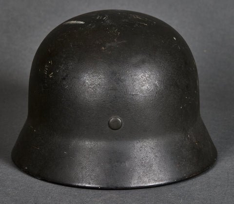 WWII German Army Model 1940 Single Decal Helmet — image 5