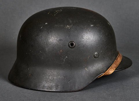 WWII German Army Model 1940 Single Decal Helmet — image 6
