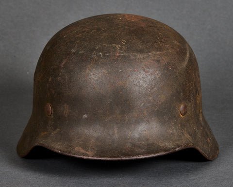 WWII German Army Model 1940 Single Decal Helmet — image 2