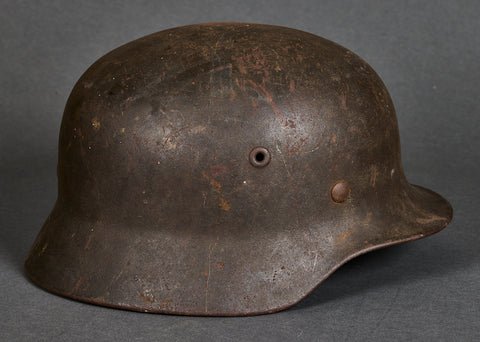 WWII German Army Model 1940 Single Decal Helmet — image 6