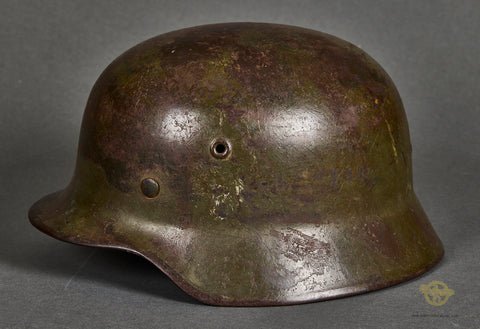 WWII German Moel 1940 Army Camouflage Helmet — image 3
