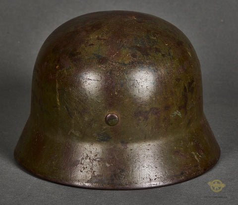 WWII German Moel 1940 Army Camouflage Helmet — image 5