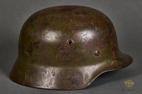 WWII German Moel 1940 Army Camouflage Helmet — image 6