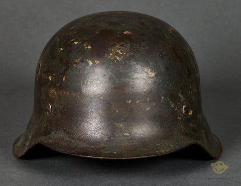 WWII German Model 1942 Army Ex-Camo Helmet — image 2