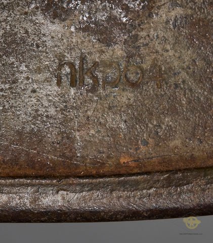 WWII German Luftwaffe Model 1940 Single Decal Camouflage Helmet — image 10