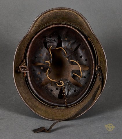 WWII German Luftwaffe Model 1940 Single Decal Camouflage Helmet — image 9