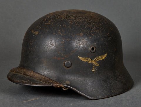 WWII German Luftwaffe Model 1940 Single Decal Helmet — image 2