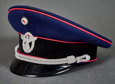 German WWII Fire Police Officer's Visor Cap — image 3