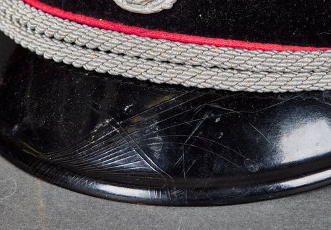 German WWII Fire Police Officer's Visor Cap — image 4