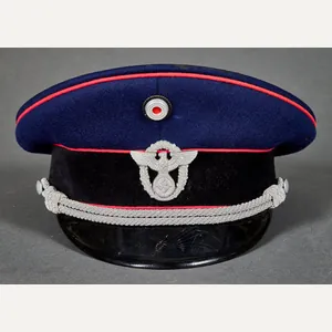 German WWII Fire Police Officer's Visor Cap