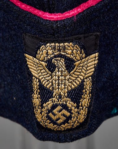 German WWII Fire Police Side Cap — image 2